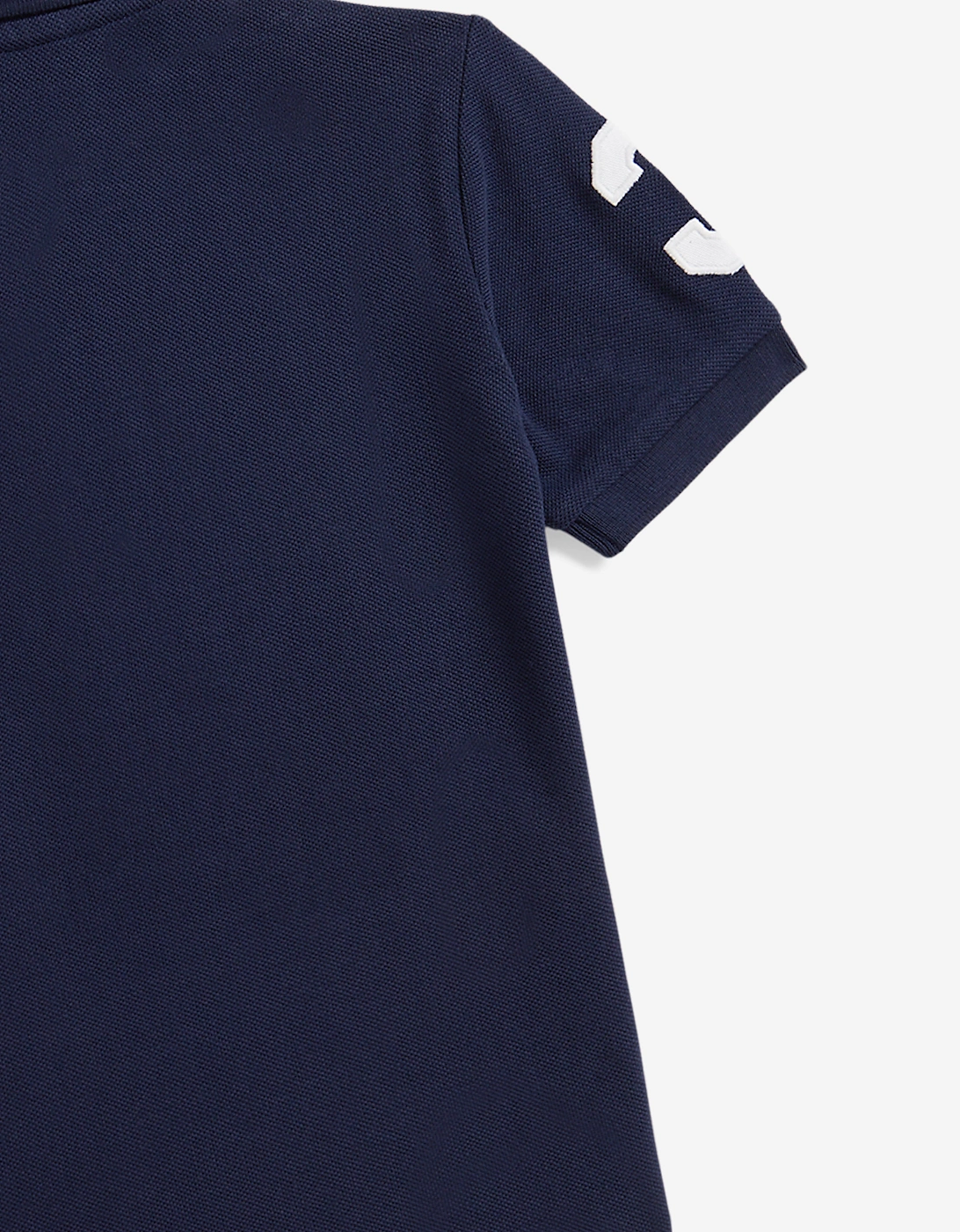 Boys Triple Pony Polo Shirt in Navy