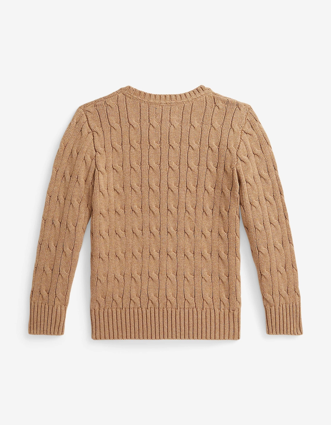 Boys Cable Knit Jumper in Beige