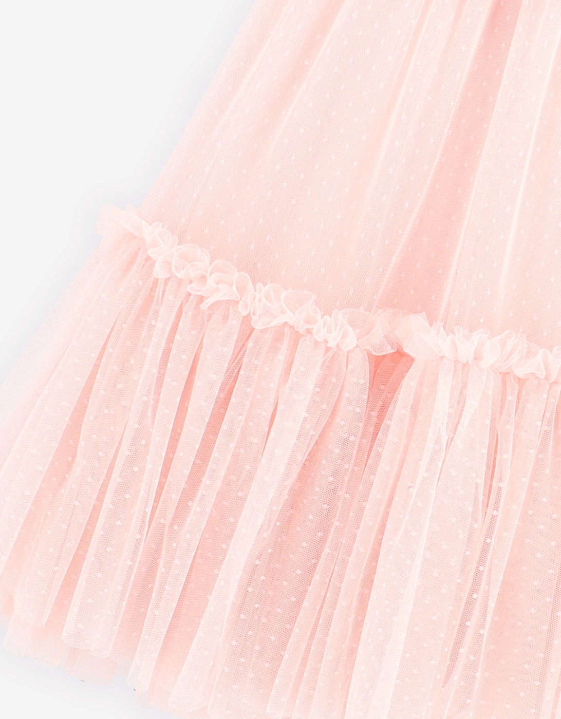 Angels Face Girls Andrea Spotted Tulle Dress in Pink