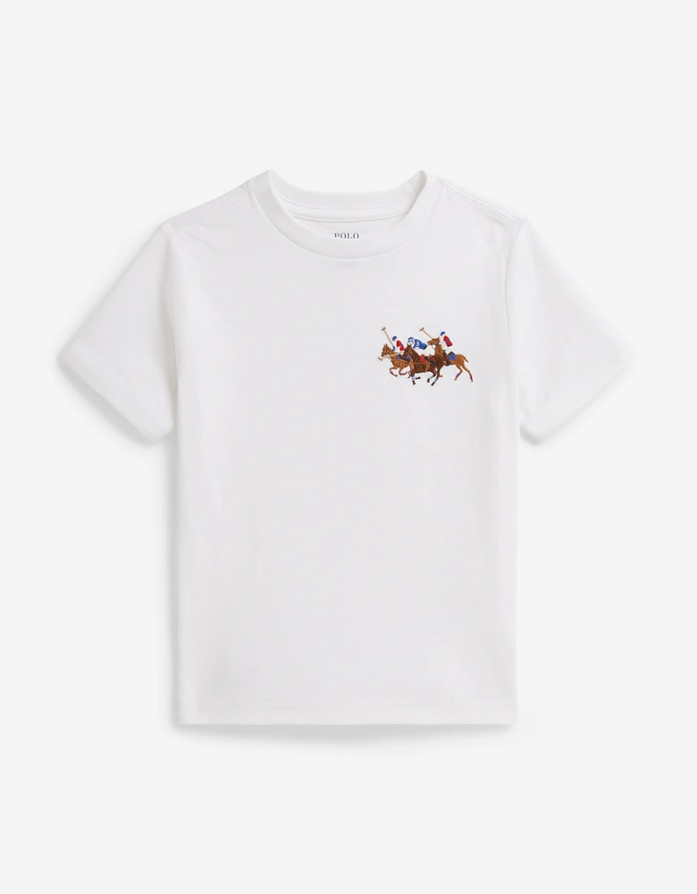 Boys Polo Player T-Shirt in White