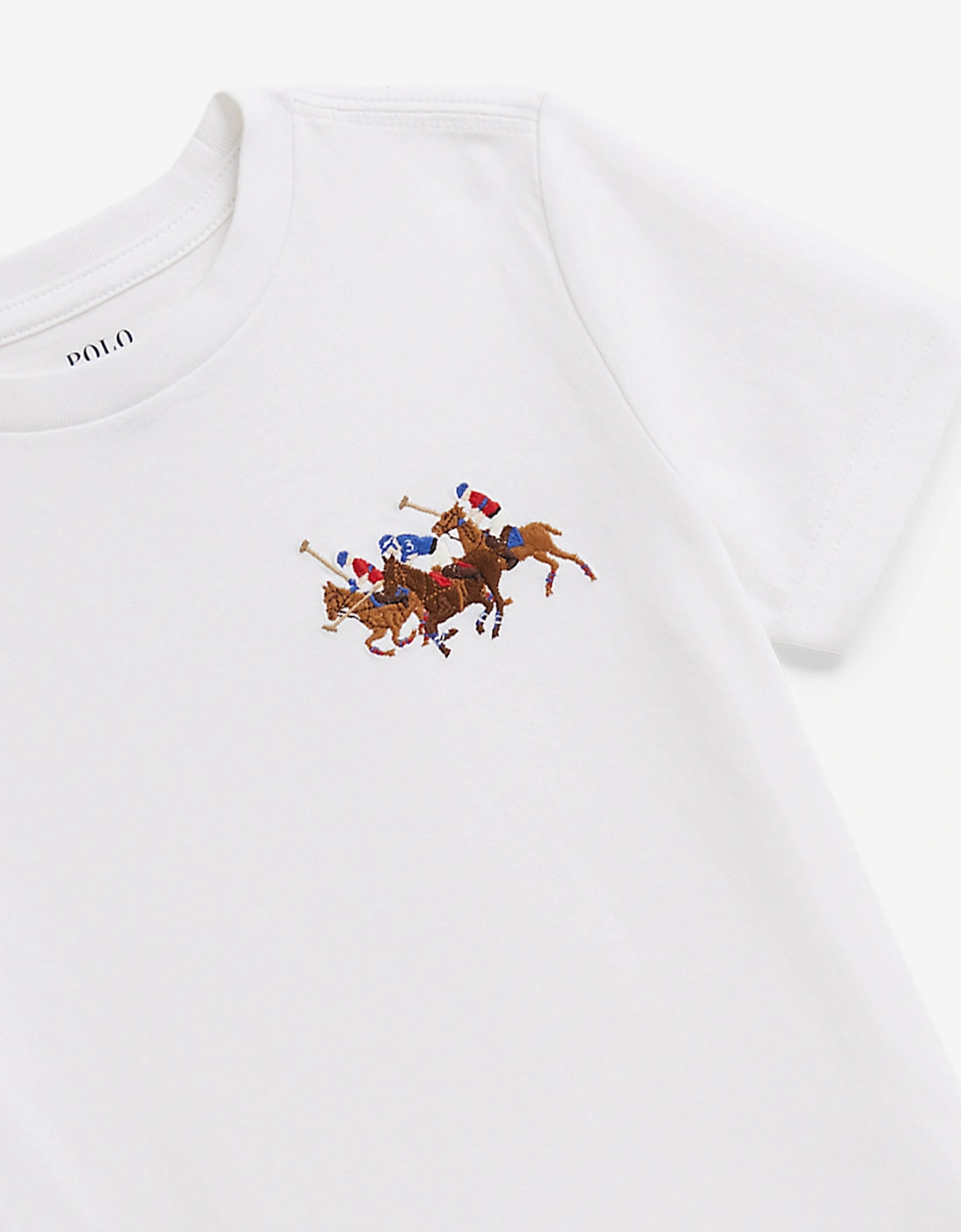 Boys Polo Player T-Shirt in White