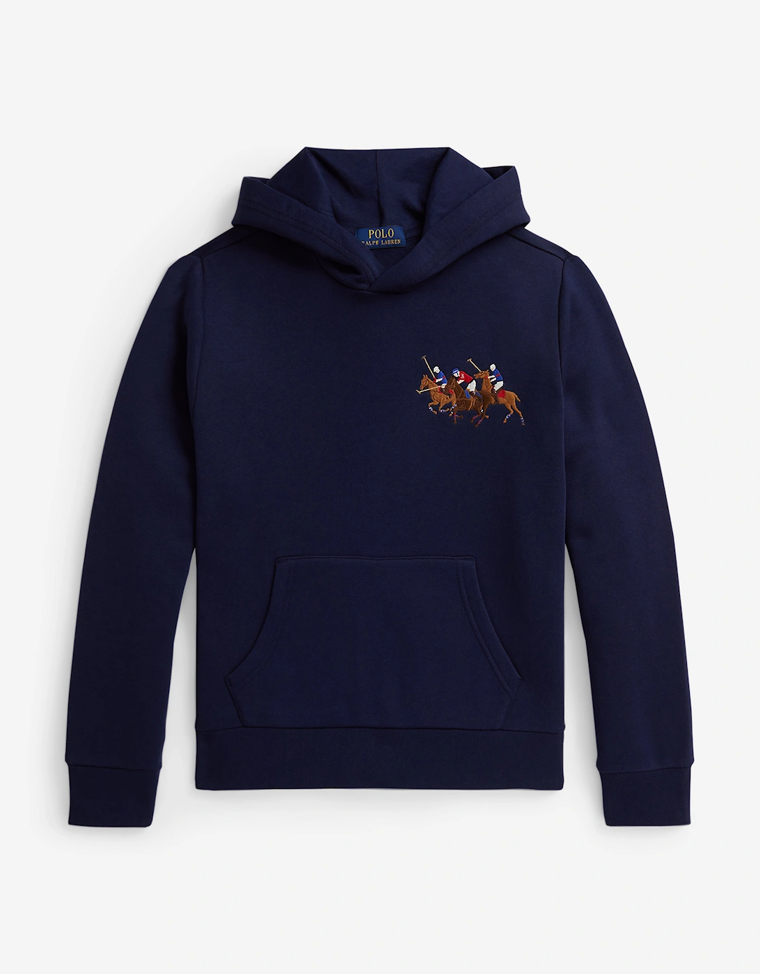 Boys Polo Player Hoodie in Navy, 5 of 4