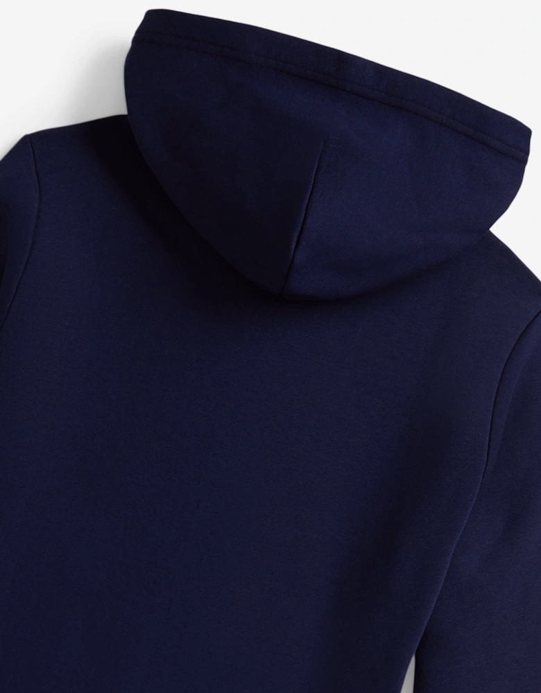 Boys Polo Player Hoodie in Navy