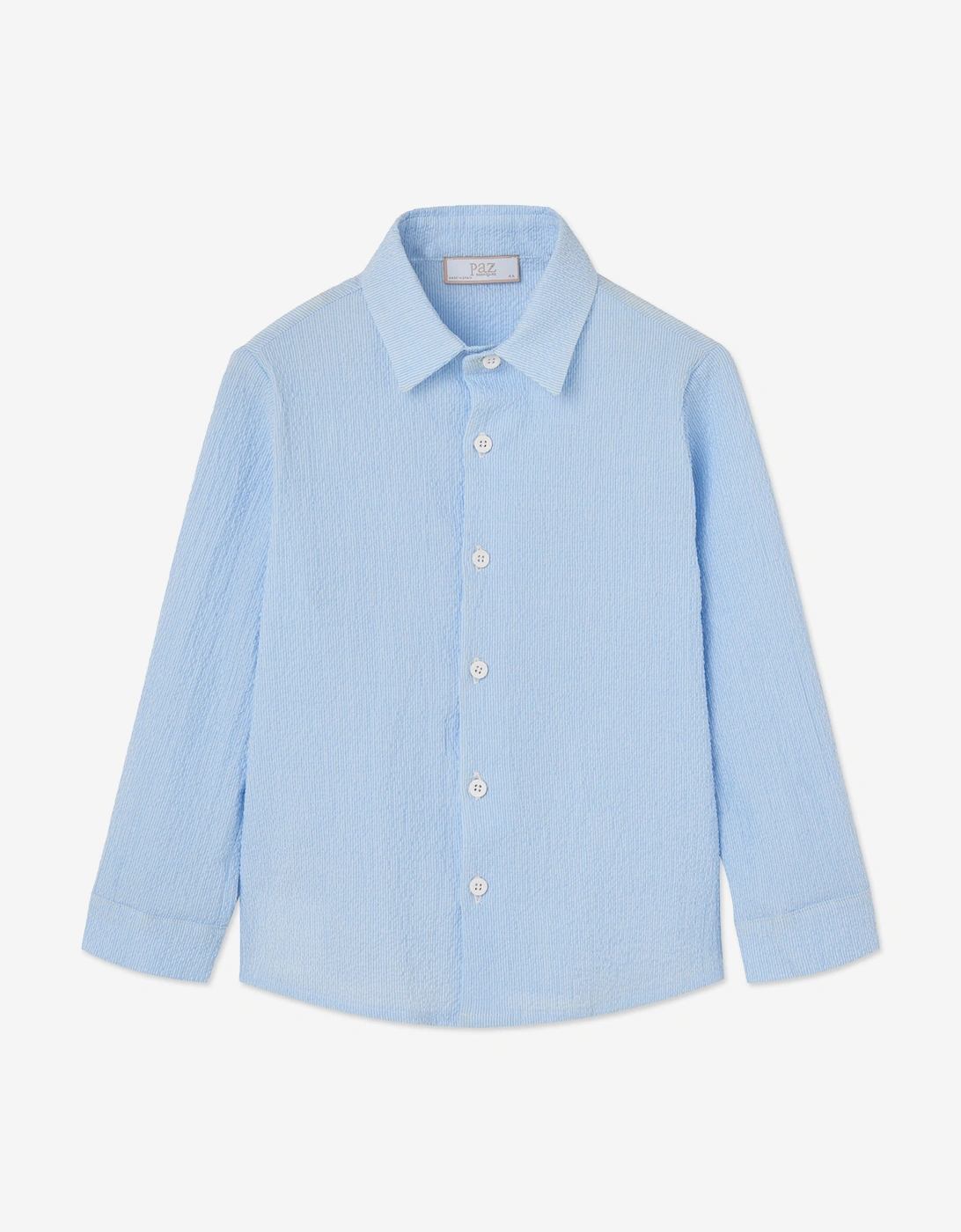 Boys Cotton Shirt and Shorts Set in Blue