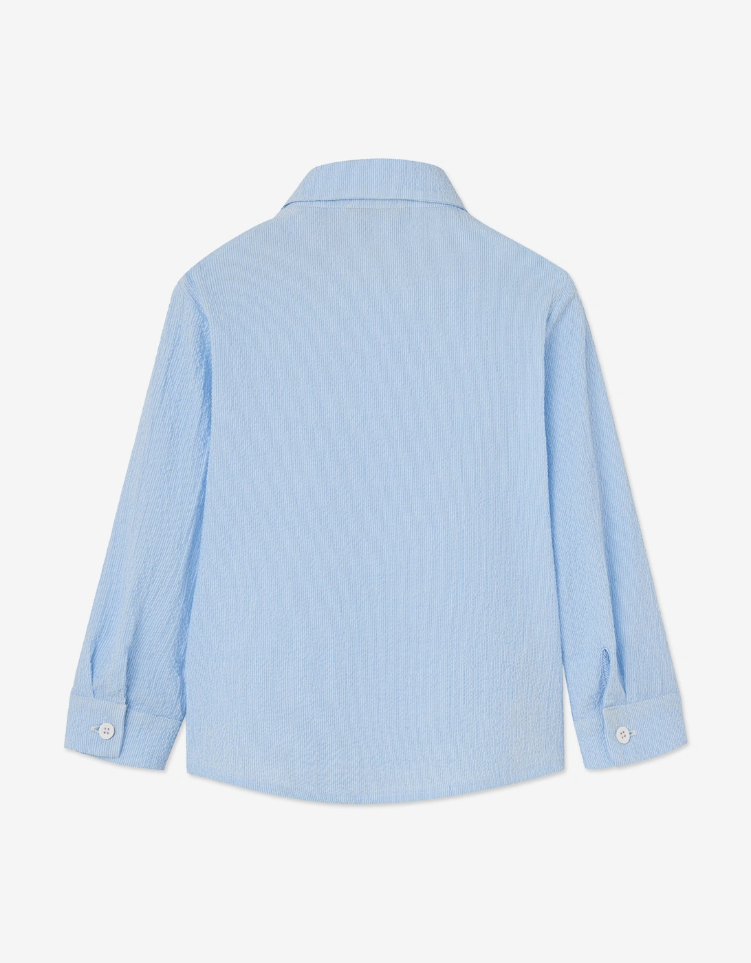 Boys Cotton Shirt and Shorts Set in Blue