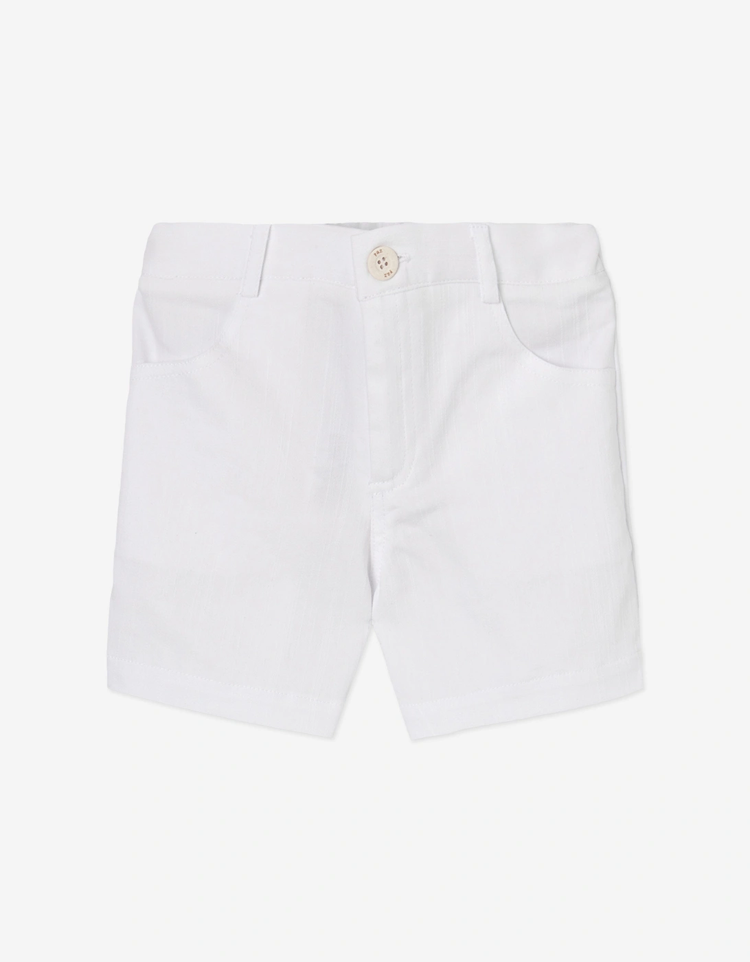 Boys Cotton Shirt and Shorts Set in Blue