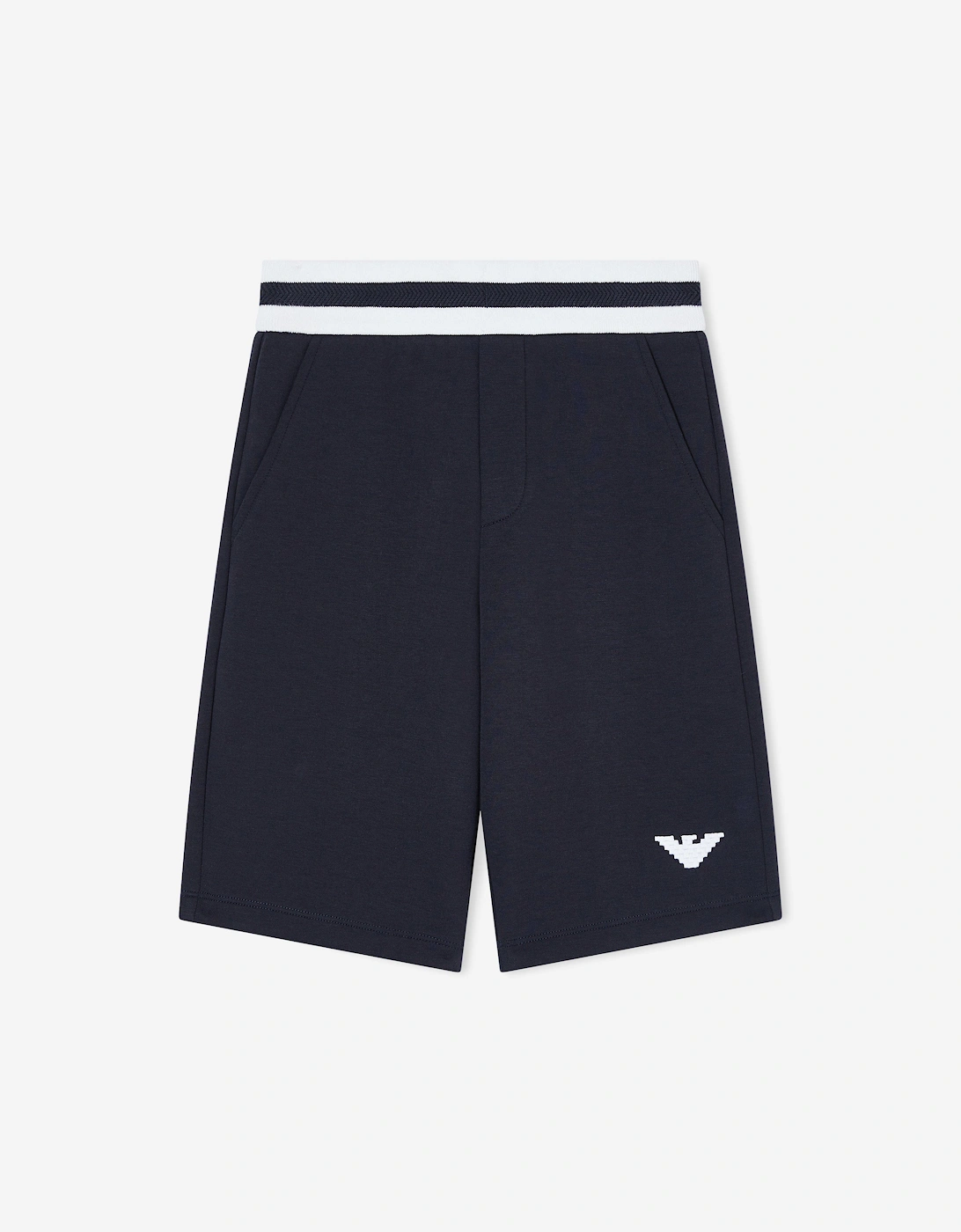 Emporio Armani Boys Navy 'S Lunar New Year Logo Shorts In  12 Years Size 12 Yrs Kids