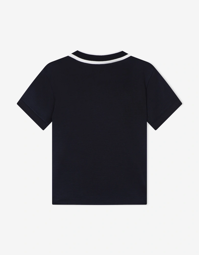 Boys Lunar New Year Polo Shirt in Navy