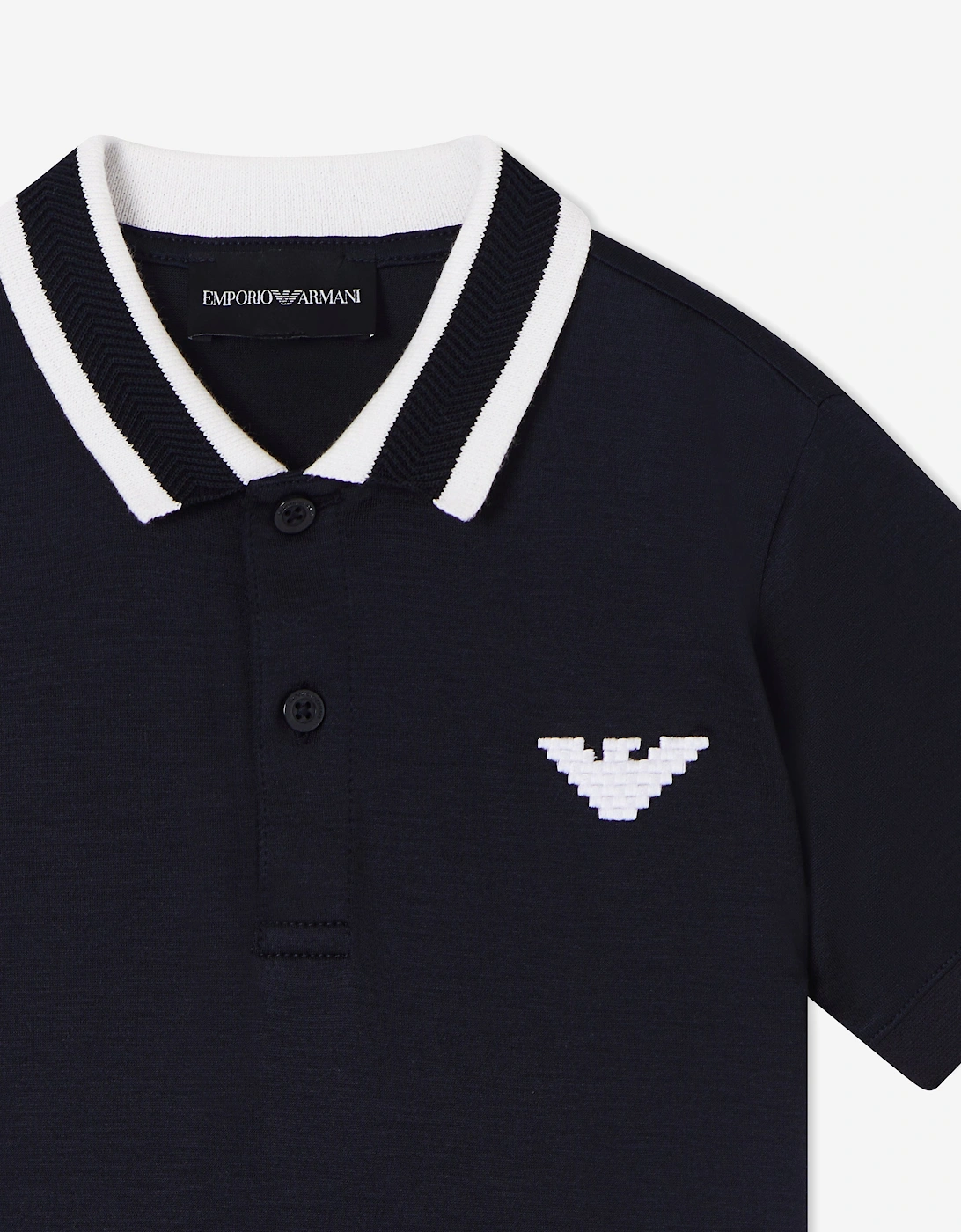 Boys Lunar New Year Polo Shirt in Navy