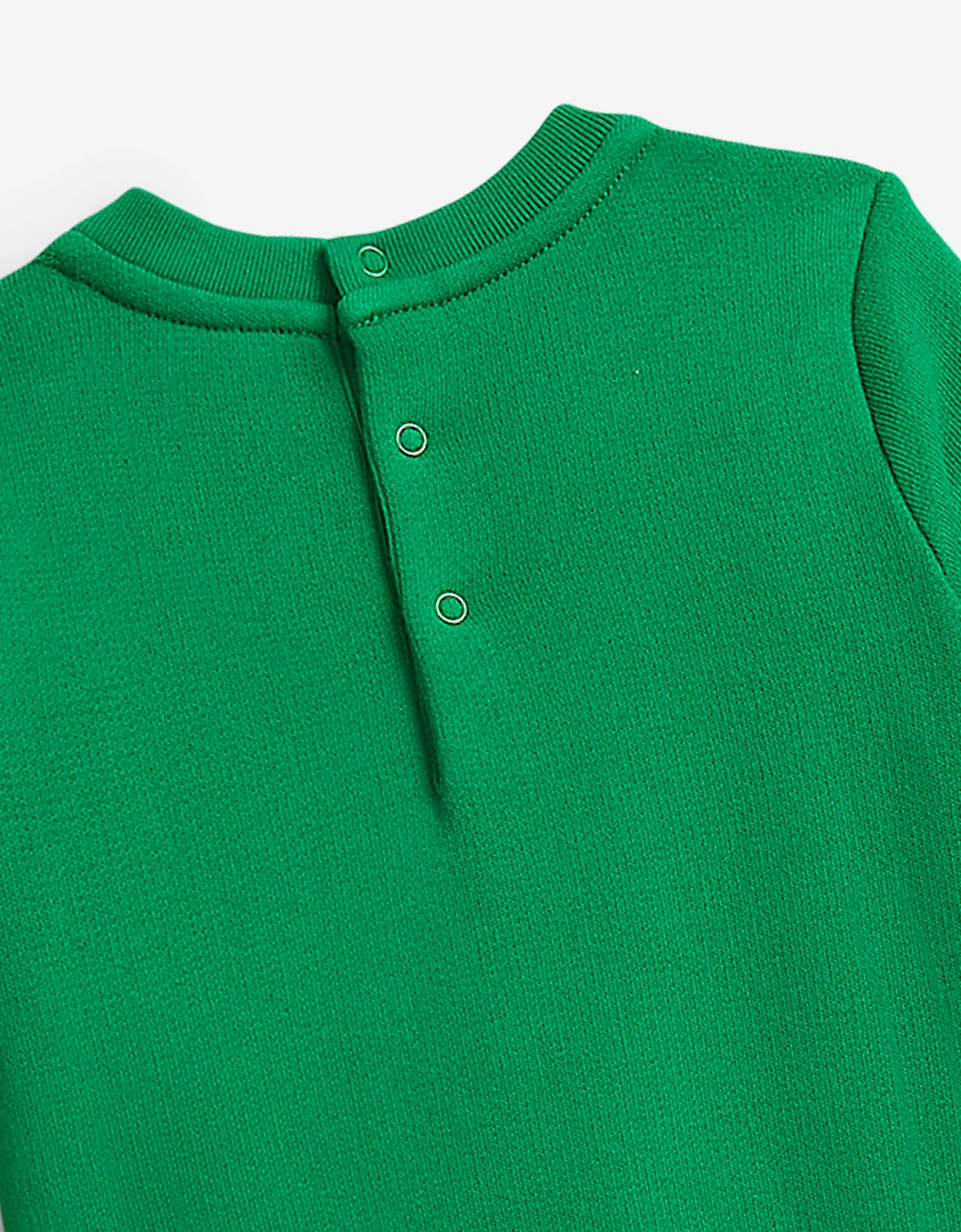 Baby Boys Polo Bear Romper in Green