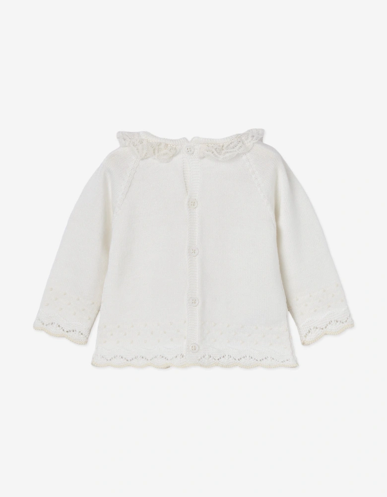 Baby 2 Piece Cotton Knit Set in Ivory