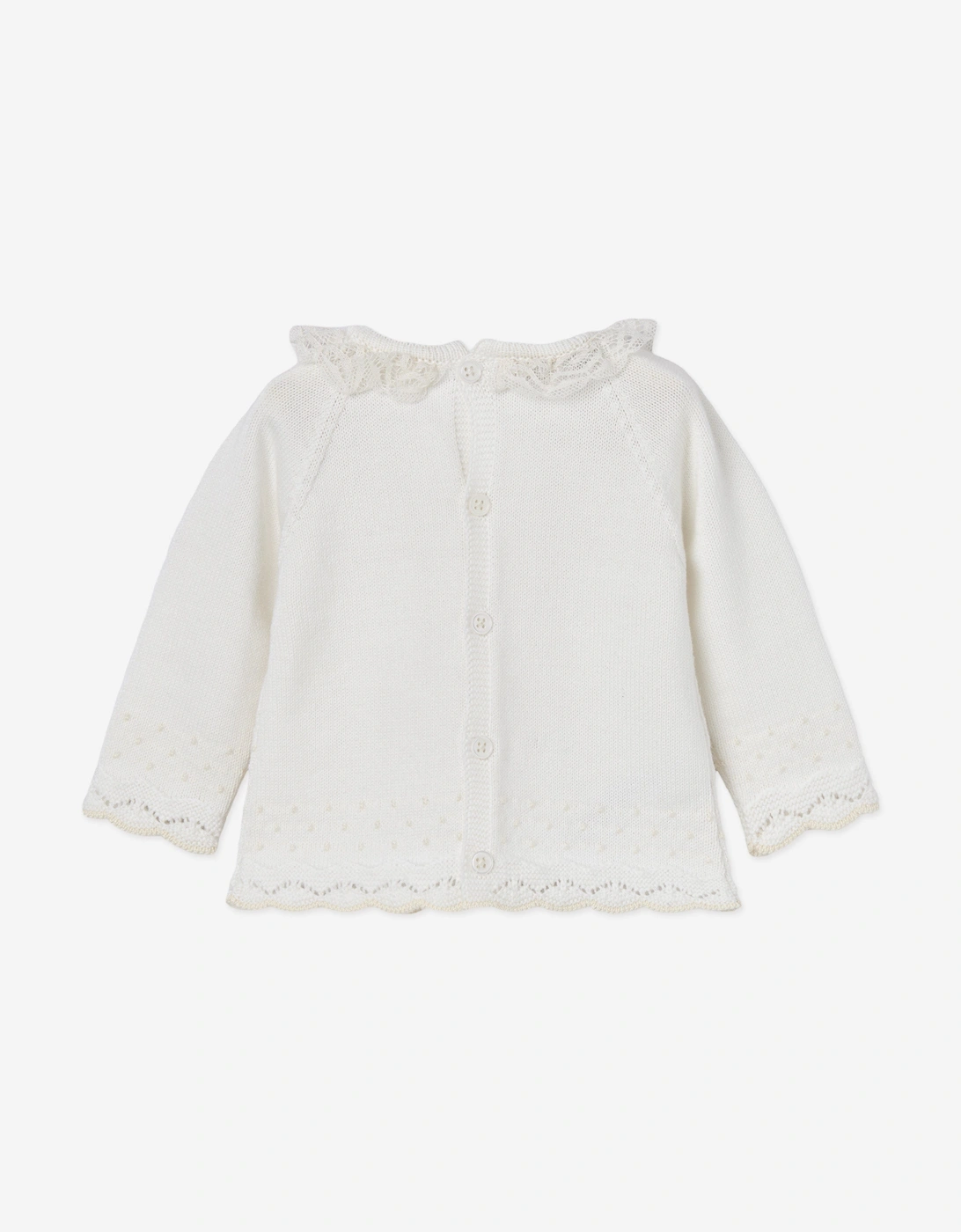 Baby 2 Piece Cotton Knit Set in Ivory