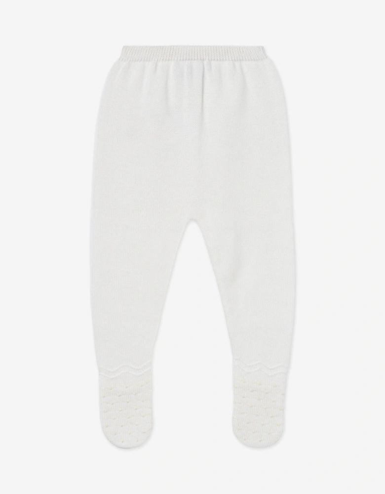 Baby 2 Piece Cotton Knit Set in Ivory