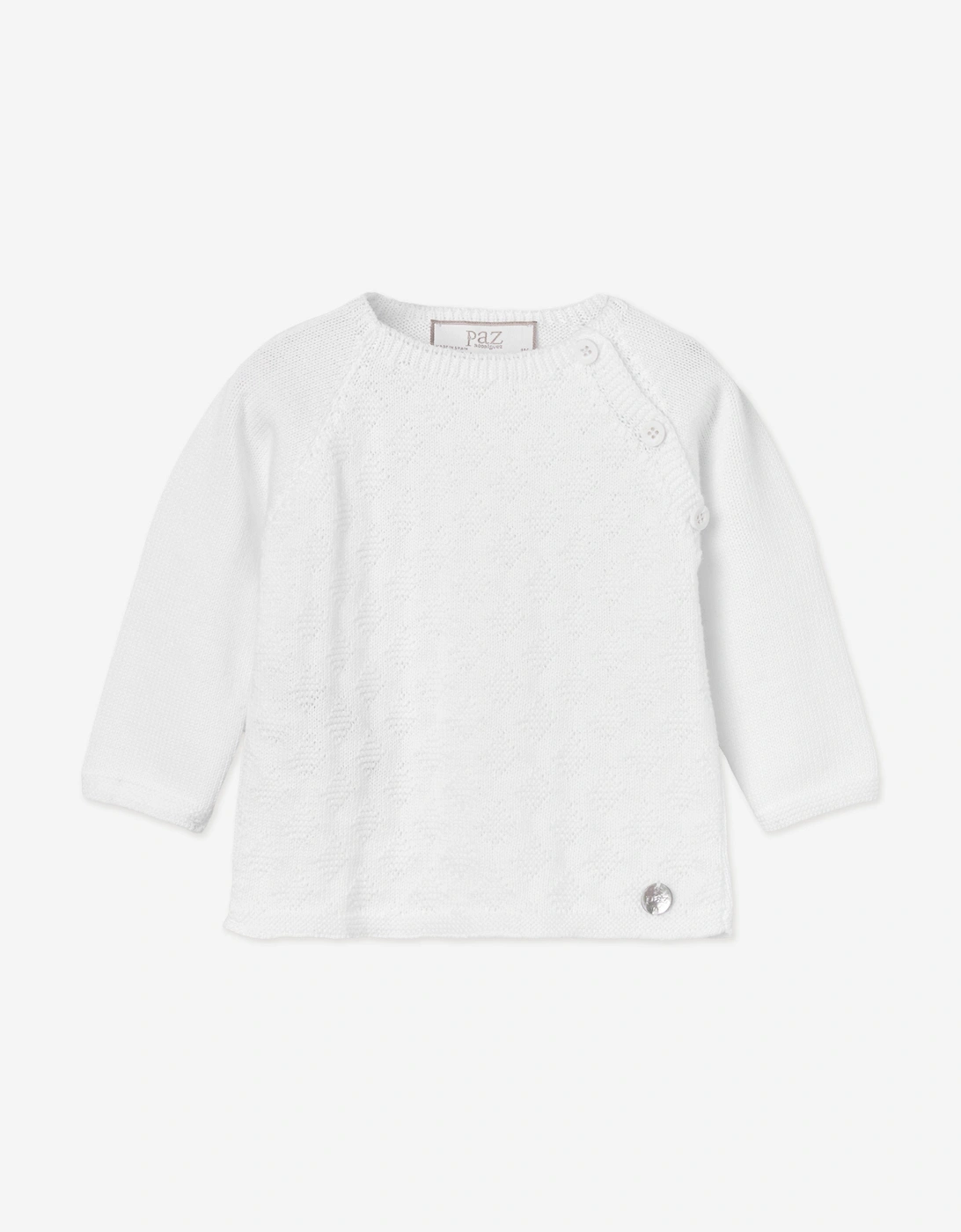 Baby Cotton 3 Piece Set in White