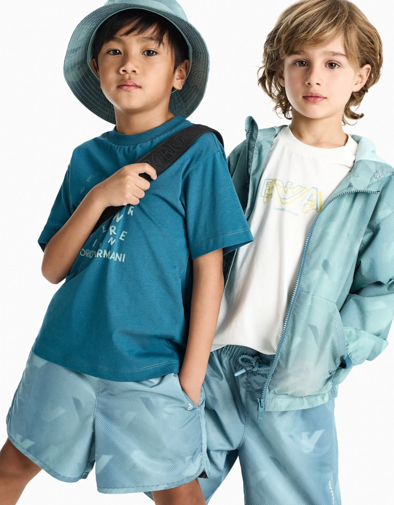 Boys 2 Pack T-Shirt Set in Blue