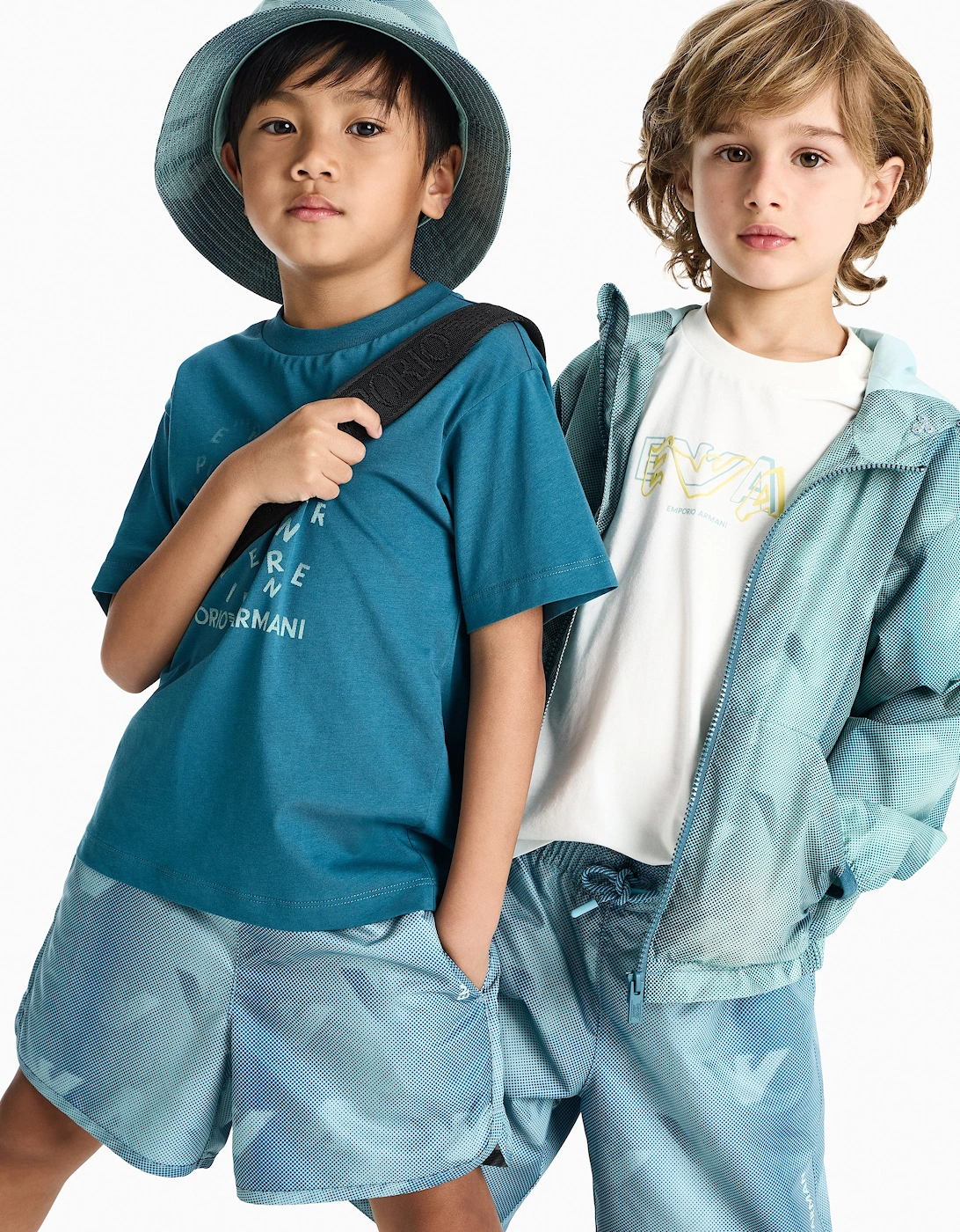 Boys 2 Pack T-Shirt Set in Blue