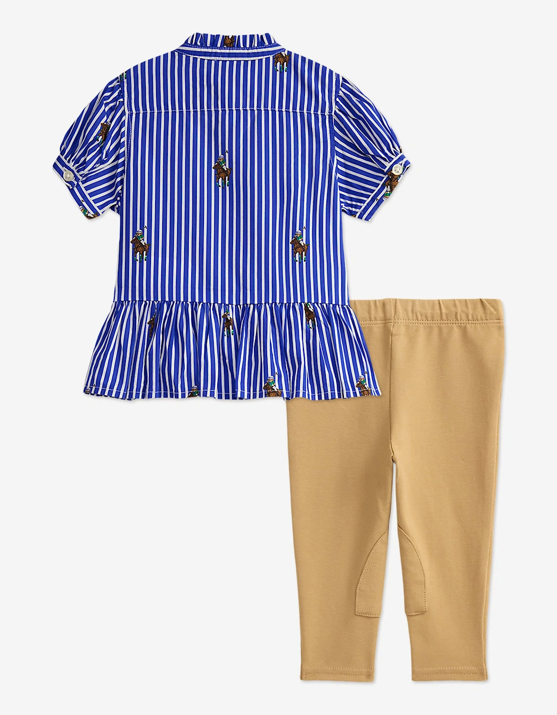 Baby Girls Blouse and Trouser Set in Blue