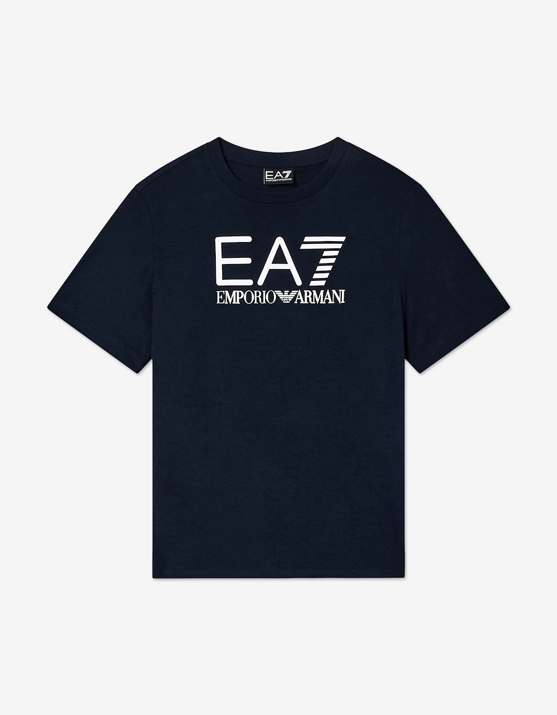 Emporio Armani Boys Train Visibility Short Set in Navy