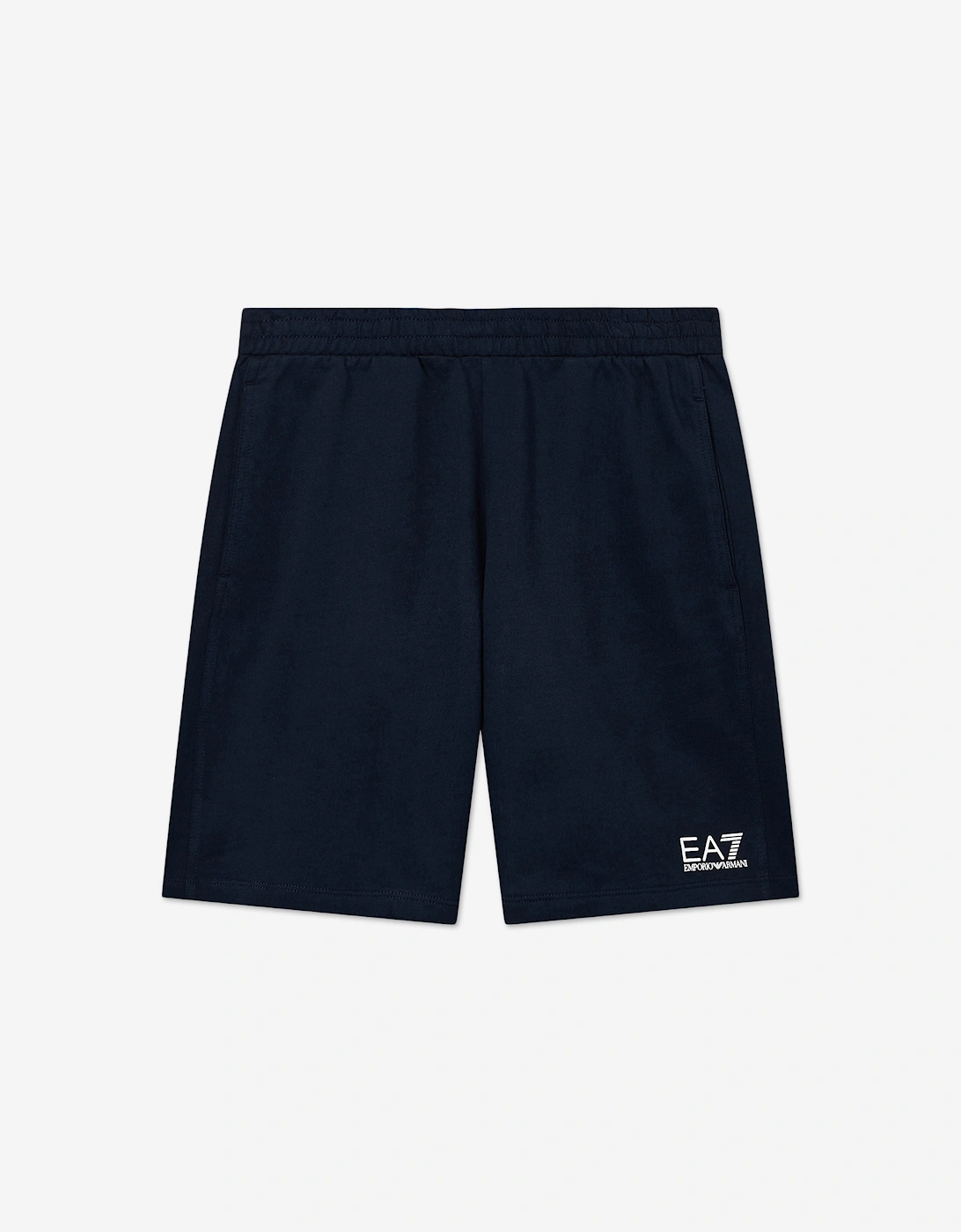 Emporio Armani Boys Train Visibility Short Set in Navy