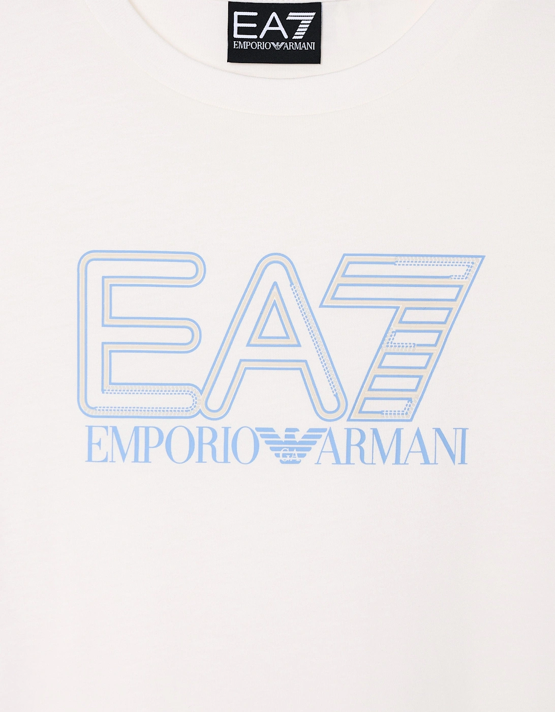 Emporio Armani Boys Train Visibility T-Shirt in Ivory