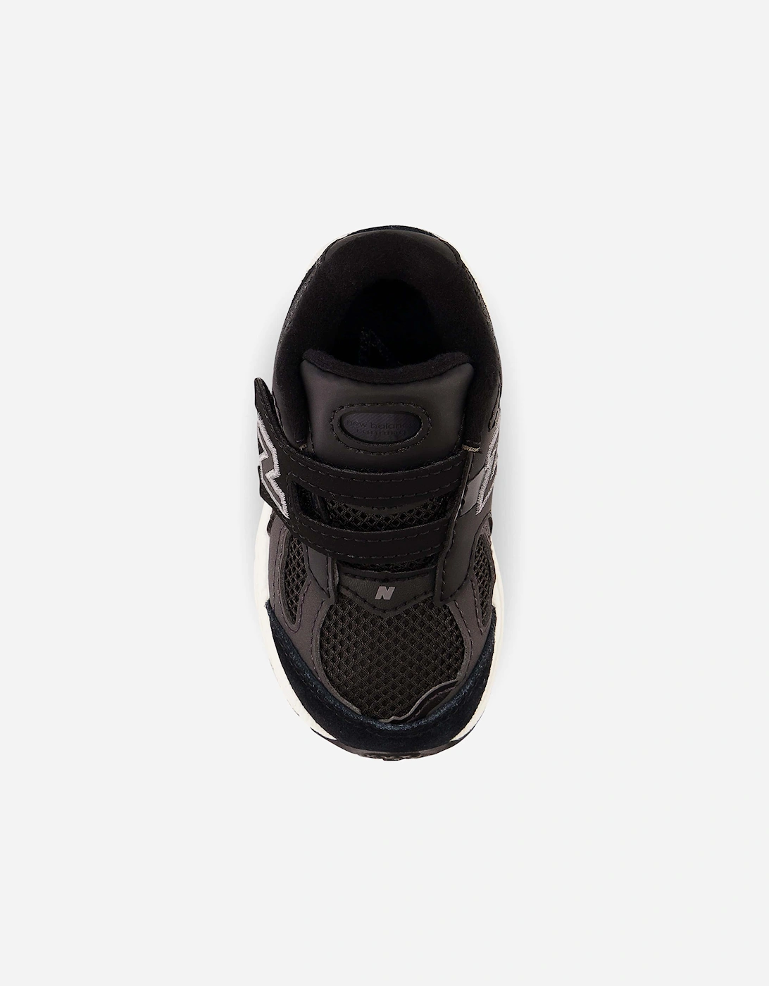 Kids 2002 Velcro Trainers in Black
