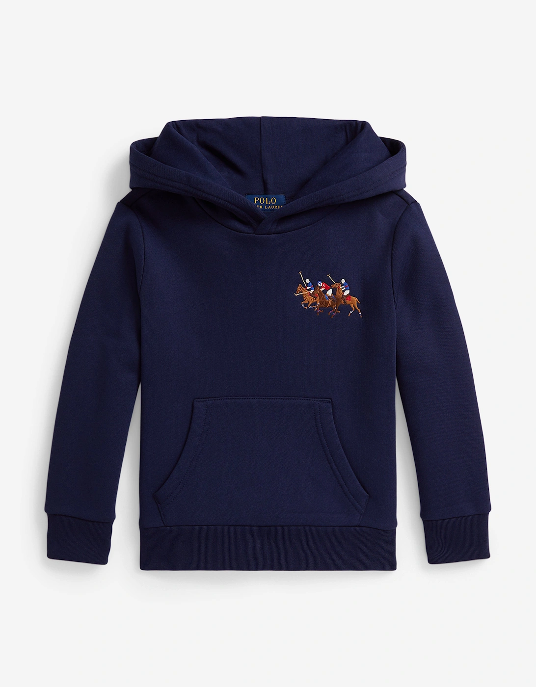 Boys Polo Player Hoodie in Navy, 5 of 4