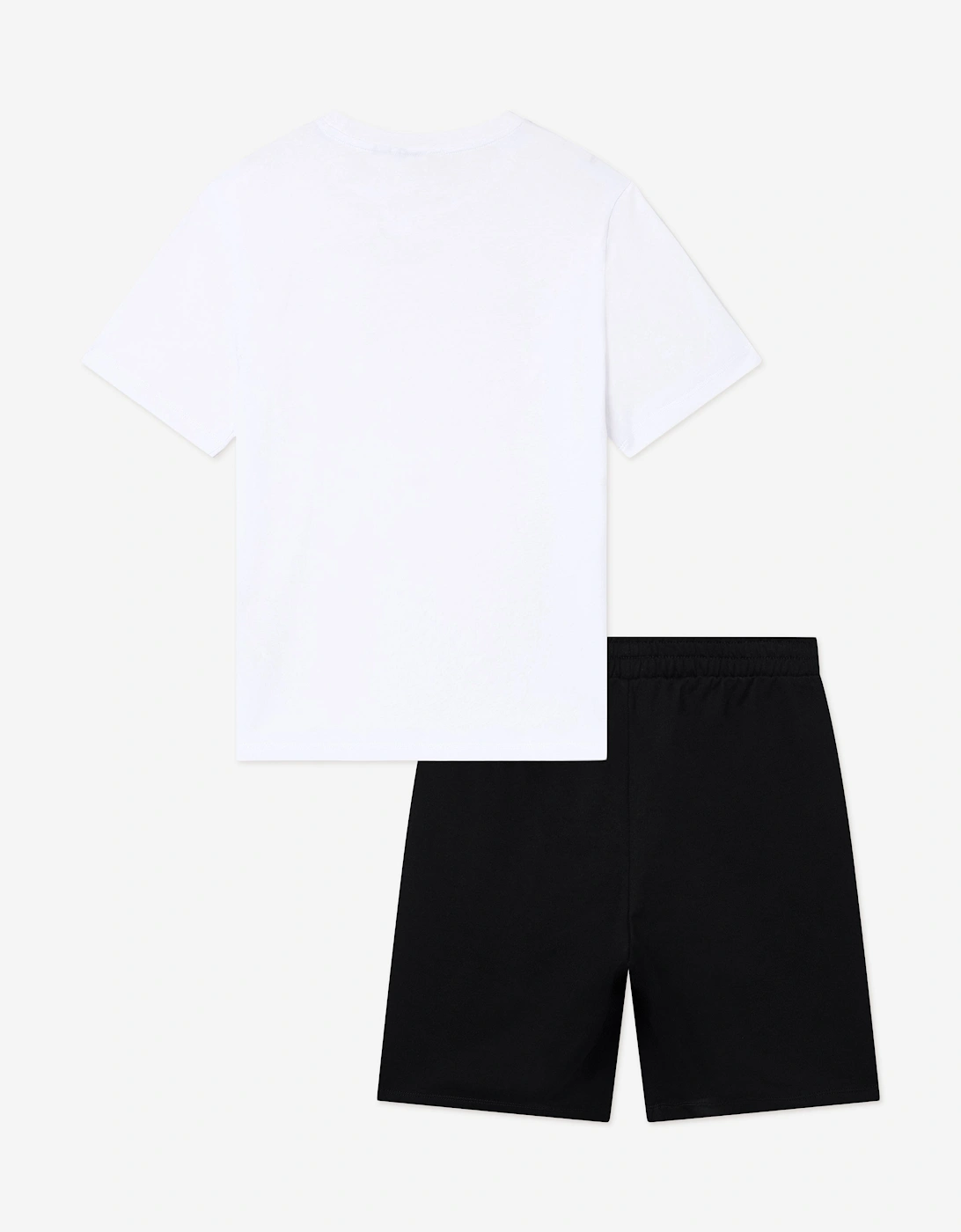 Emporio Armani Boys Train Visibility Short Set in White