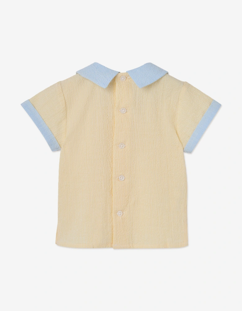 Baby Boys Cotton Short Set in Yellow