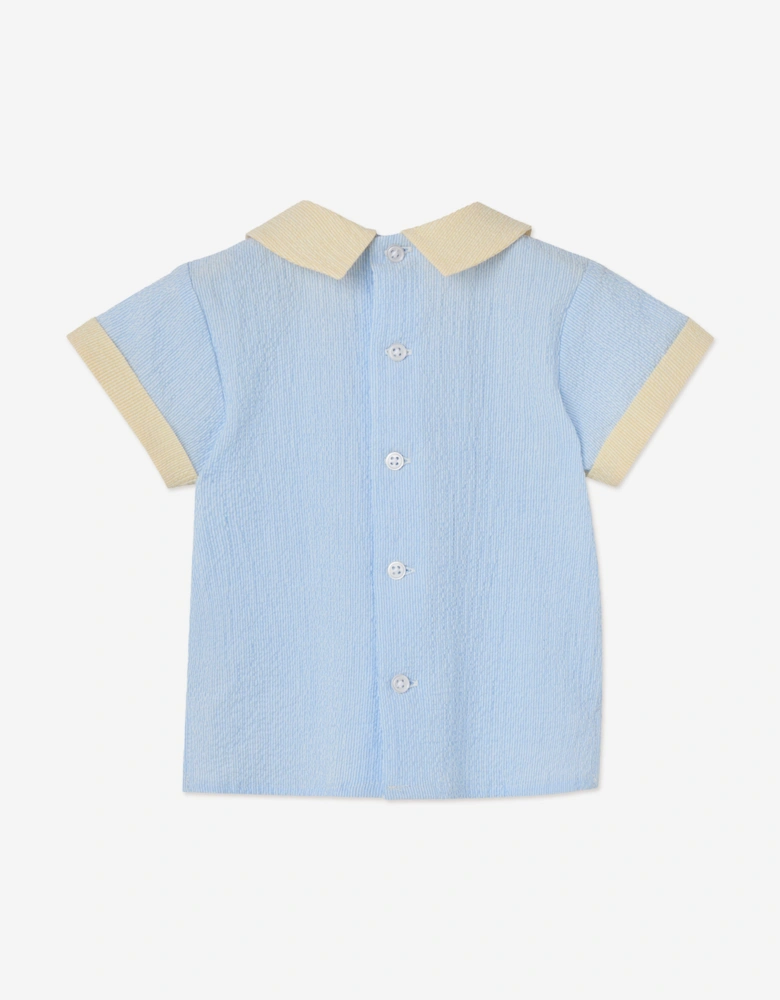 Baby Boys Cotton Short Set in Blue