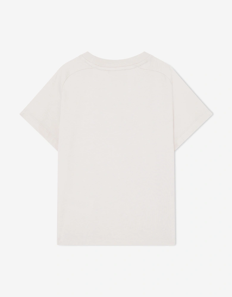 Boys Logo T-Shirt in Beige