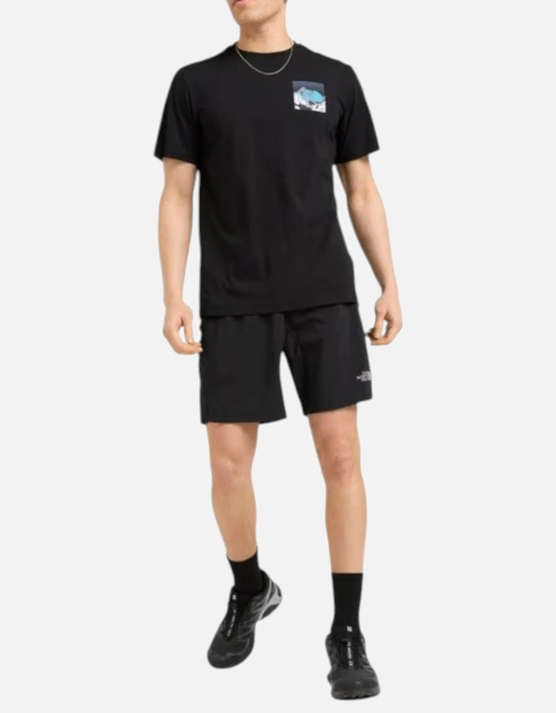 Mens T Shirts Energy Mountain Graphic Casual Summer Pullover Tee