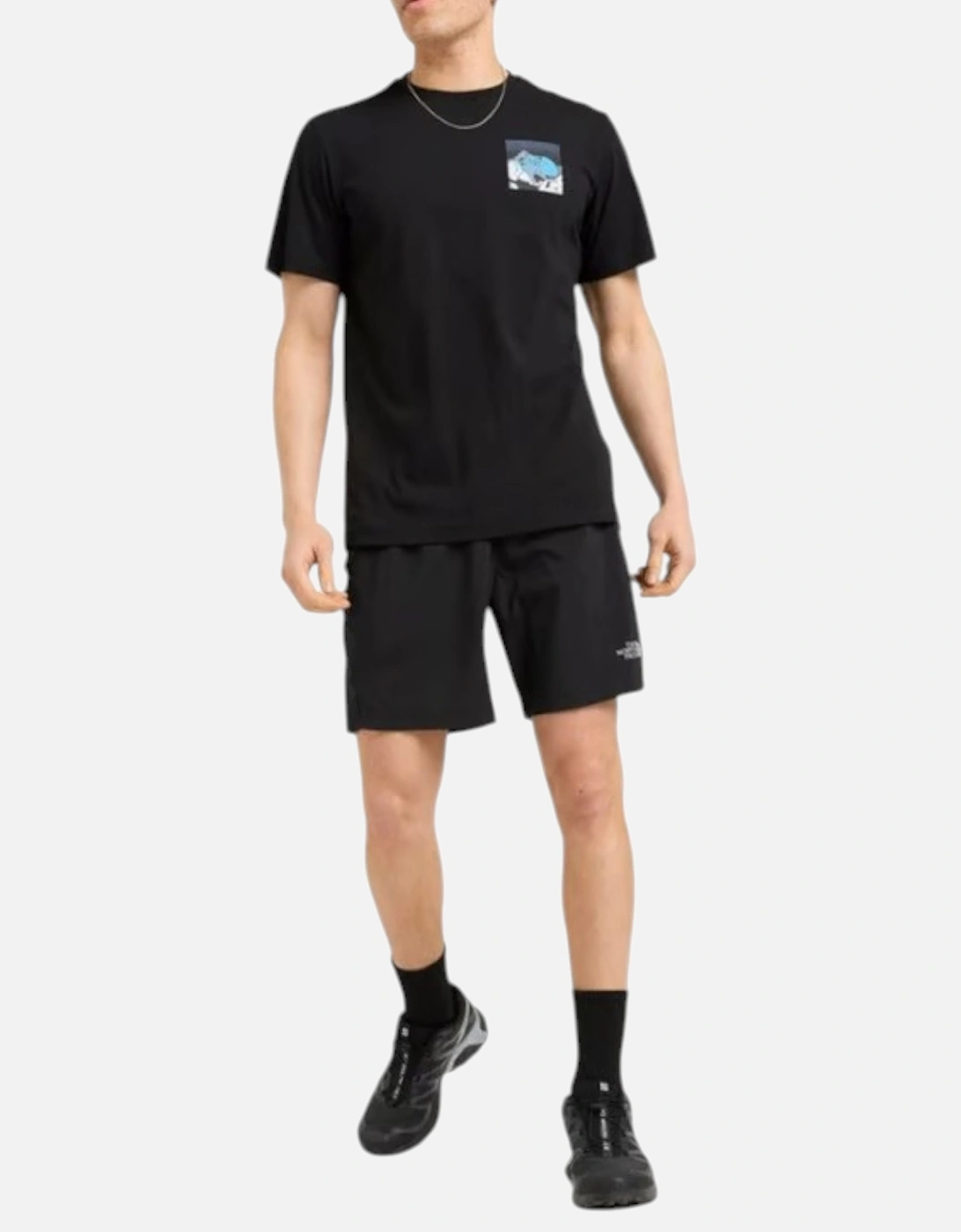 Mens T Shirts Energy Mountain Graphic Casual Summer Pullover Tee