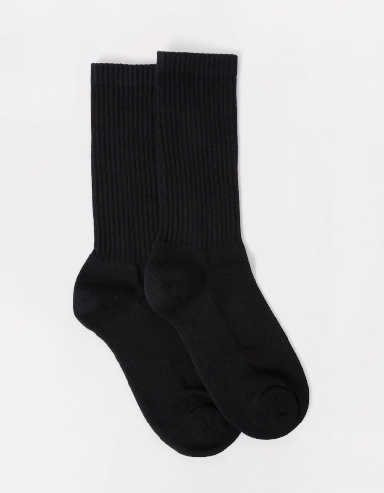 Mens Organic Active Socks - Deep Black