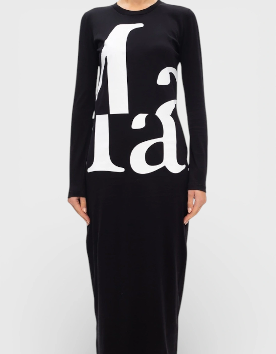 MM1 Printed Dress Black