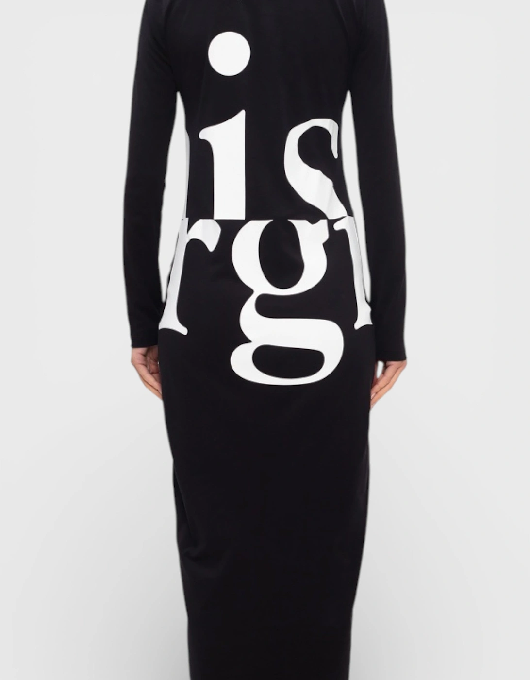 MM1 Printed Dress Black