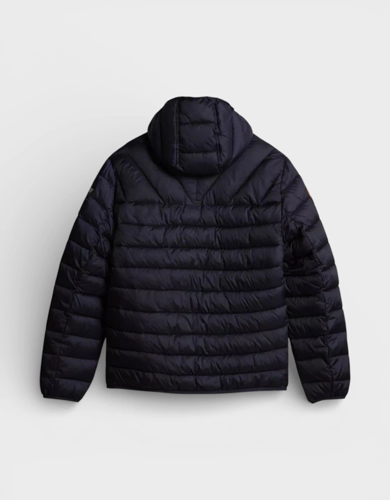 Men's Aerons Hooded Padded Jacket Blue Marine