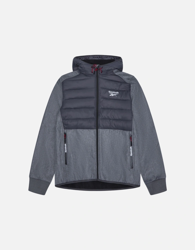 RB1562 Mixed Media Jacket - Ice Grey