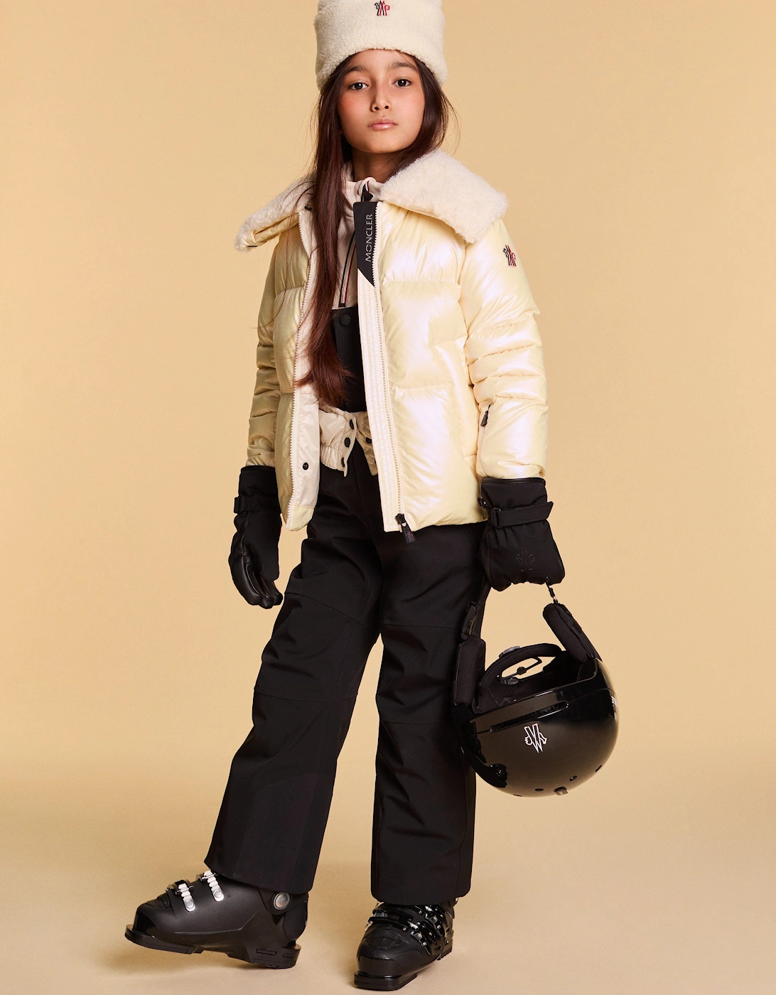 Enfant Girls Grenoble Jeita Down Padded Jacket in Yellow