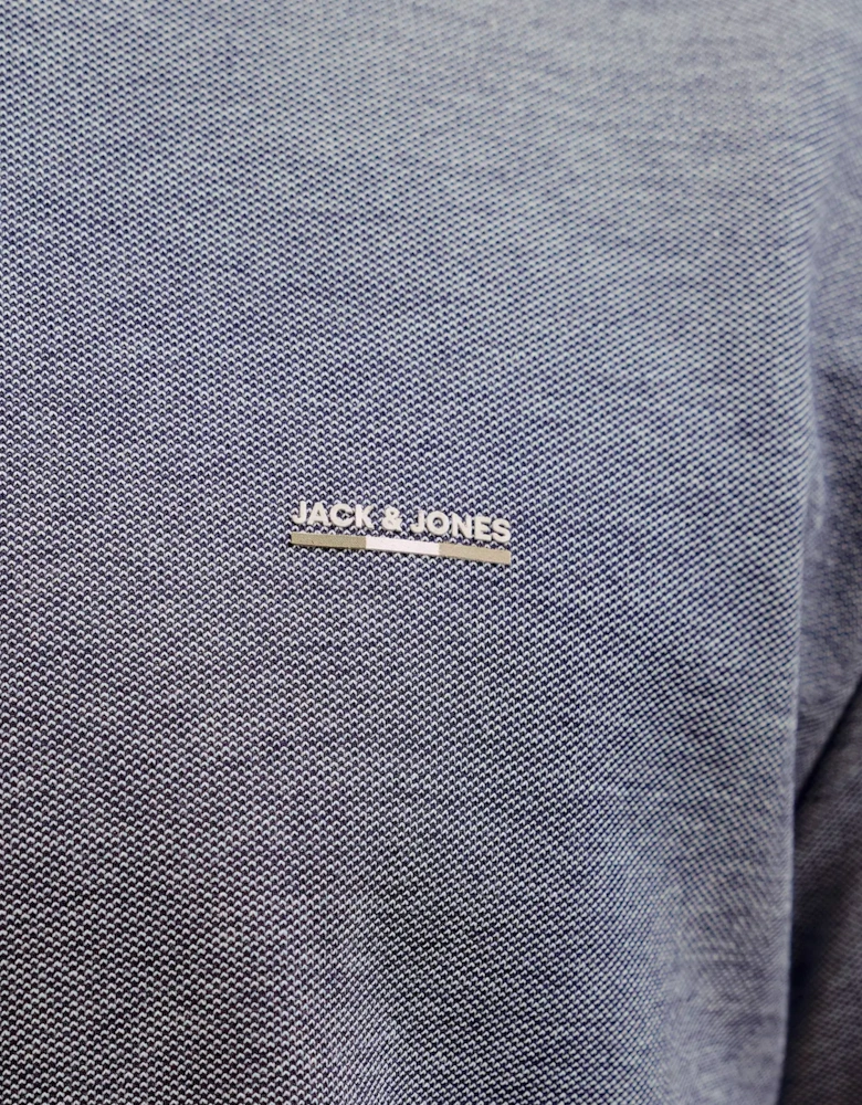 JPRBLUALVS SS Tee Ln Maritime Blue Melange