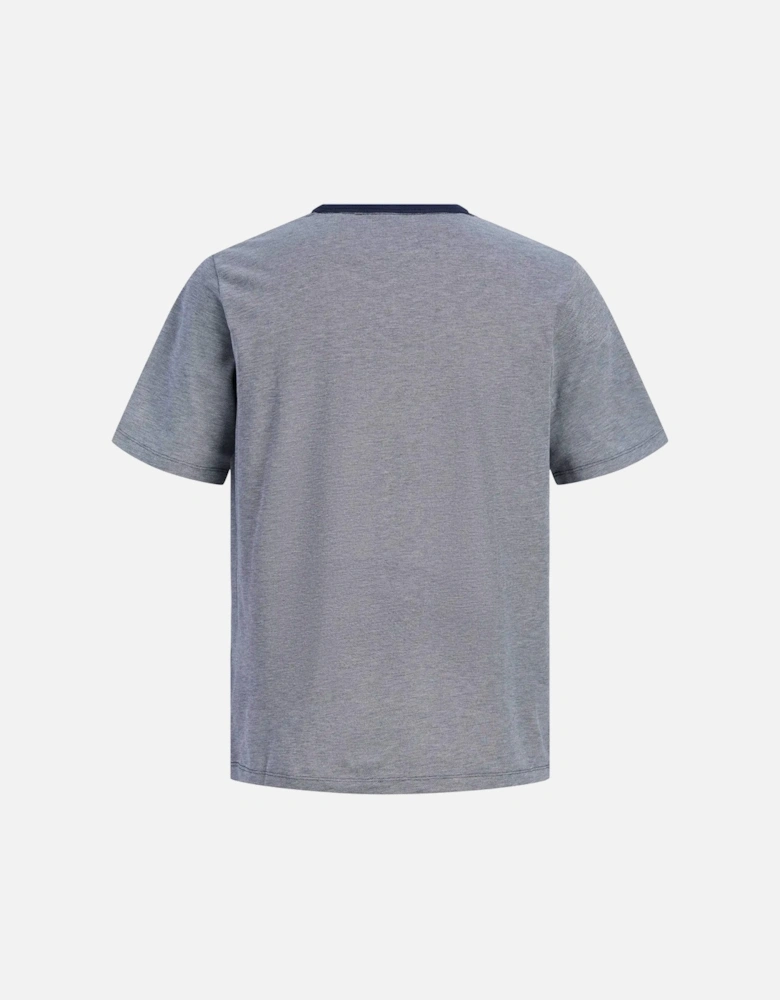JPRBLUALVS SS Tee Ln Maritime Blue Melange