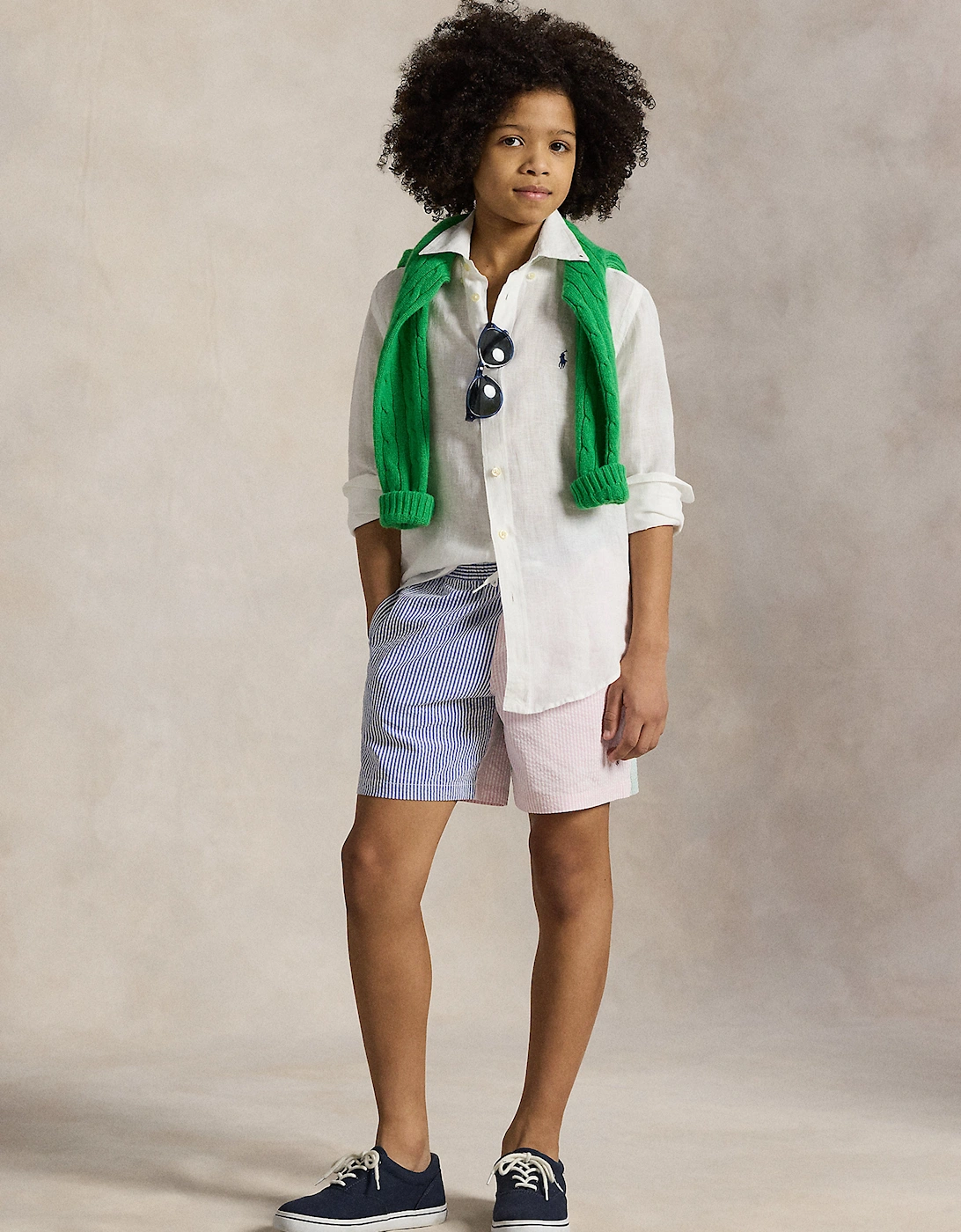 Boys Linen Shirt in White