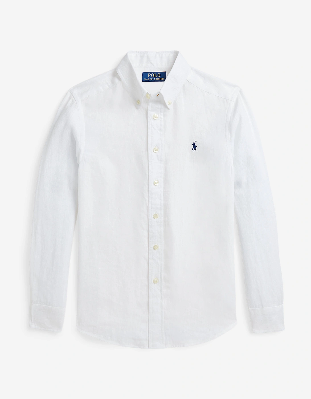 Boys Linen Shirt in White, 6 of 5