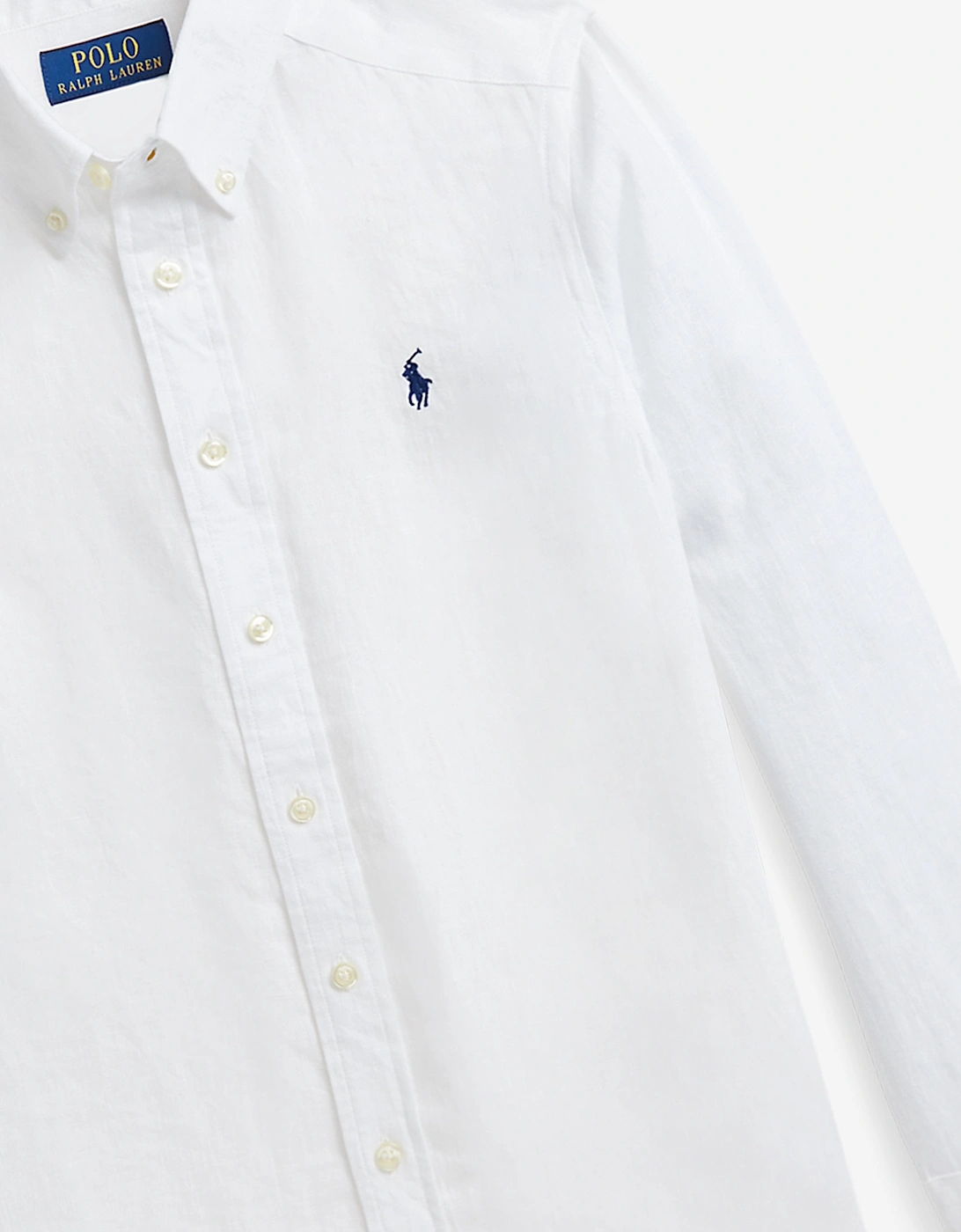 Boys Linen Shirt in White