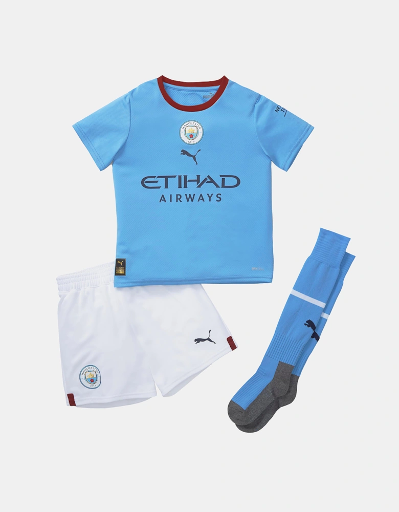 Junior Manchester City Fc Home Mini Kit