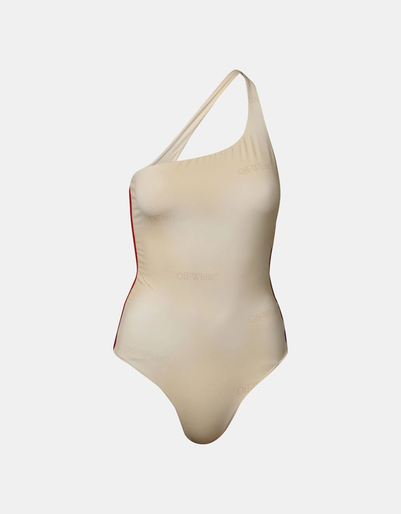 Gradient One Shoulder Swimsuit