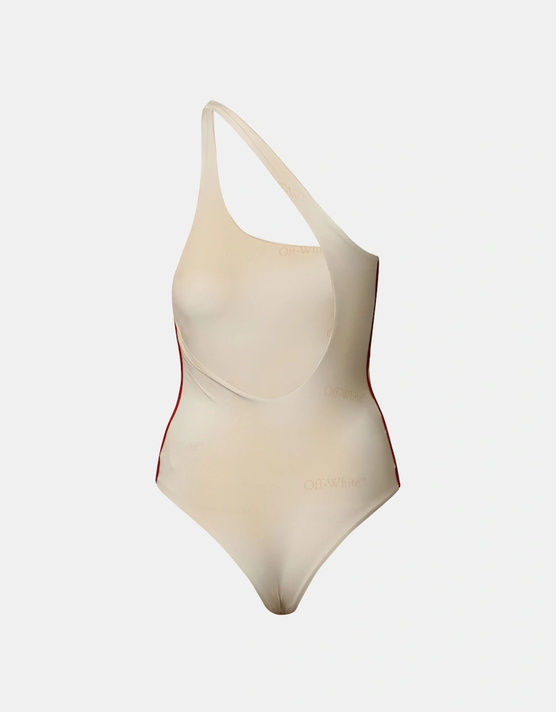 Gradient One Shoulder Swimsuit