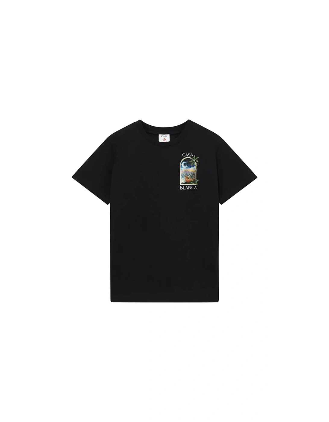 La Night Printed T-Shirt Black T-Shirt, 7 of 6