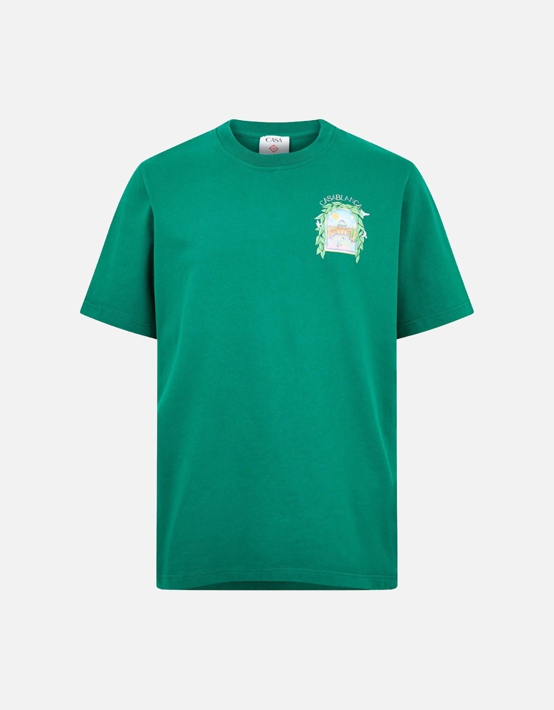 Printed T-Shirt L'Arch De Tennis Green T-Shirt, 6 of 5