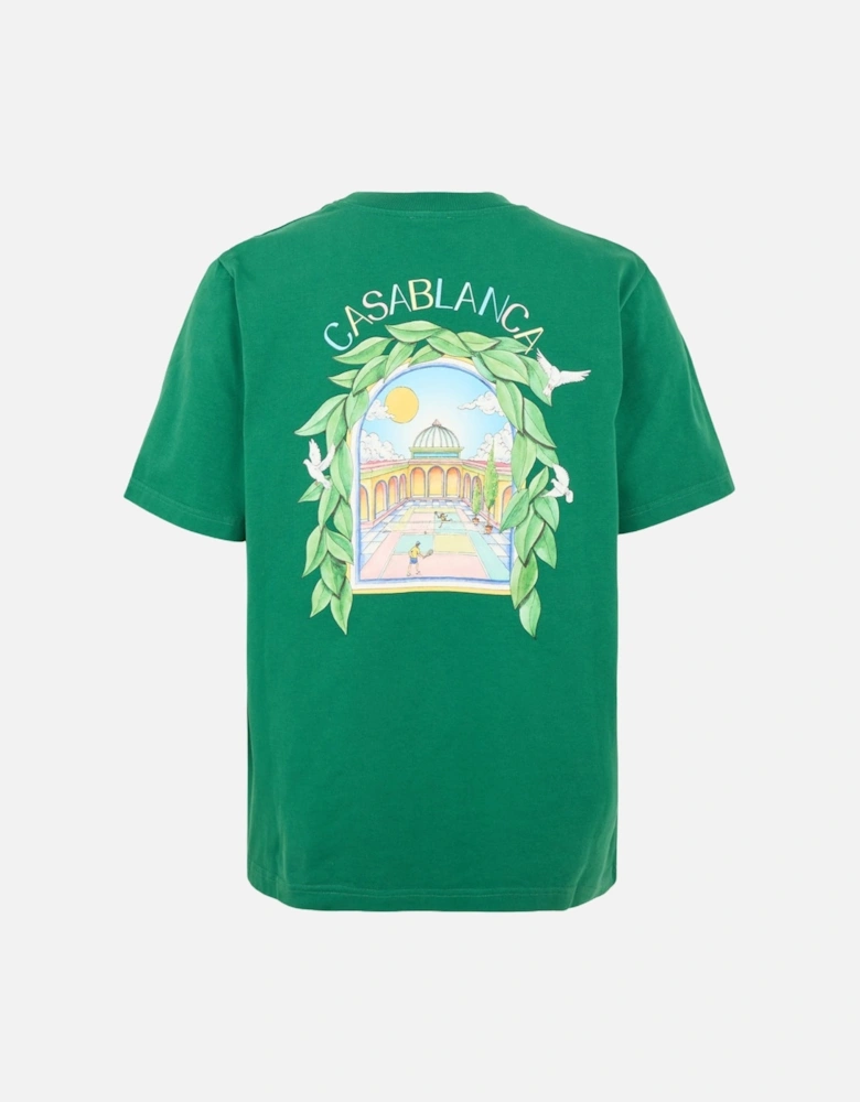Printed T-Shirt L'Arch De Tennis Green T-Shirt