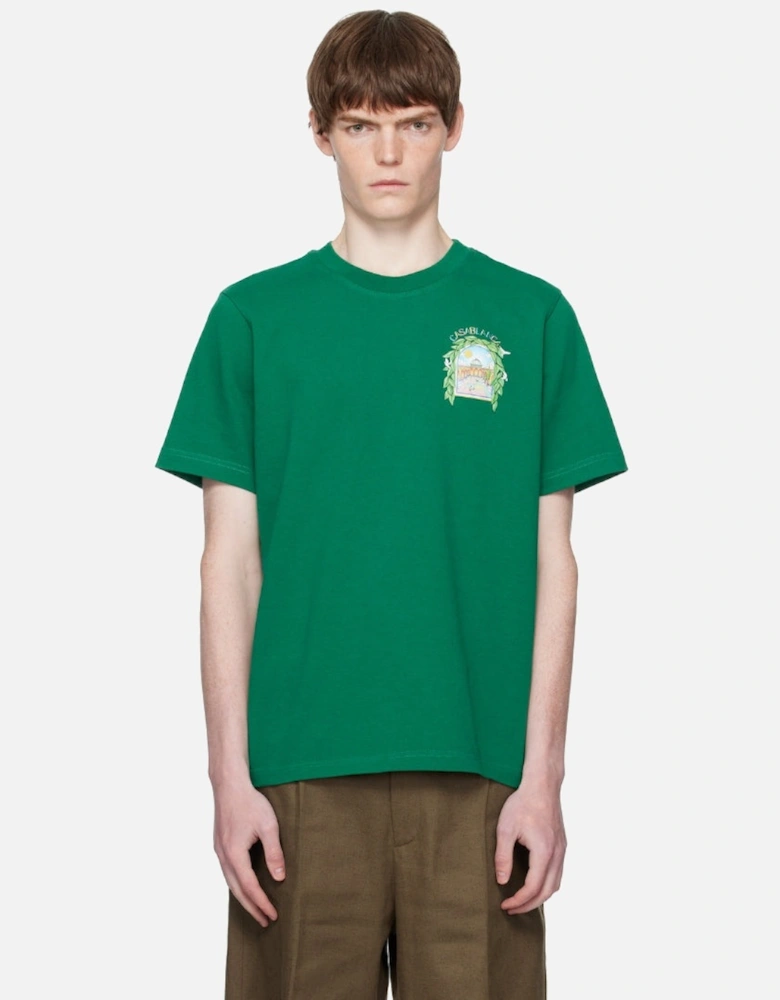 Printed T-Shirt L'Arch De Tennis Green T-Shirt